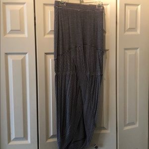 Bordeaux striped skirt from Anthropologie